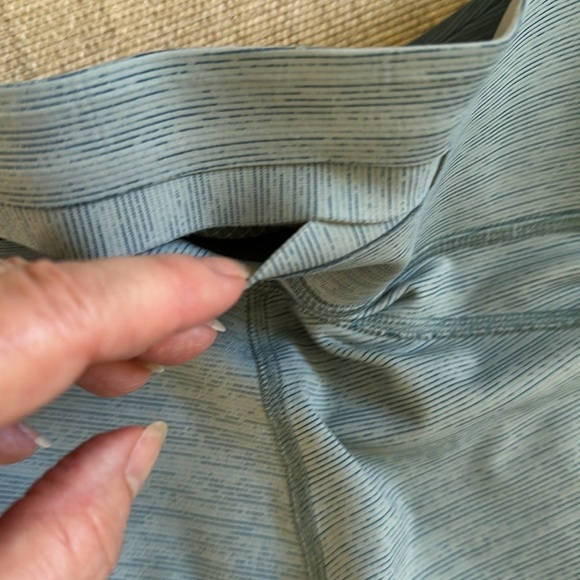 Outdoor Voices TechSweat 3/4 Two-Tone Leggings Slate/Provincial Blue Size S - Picture 7 of 8